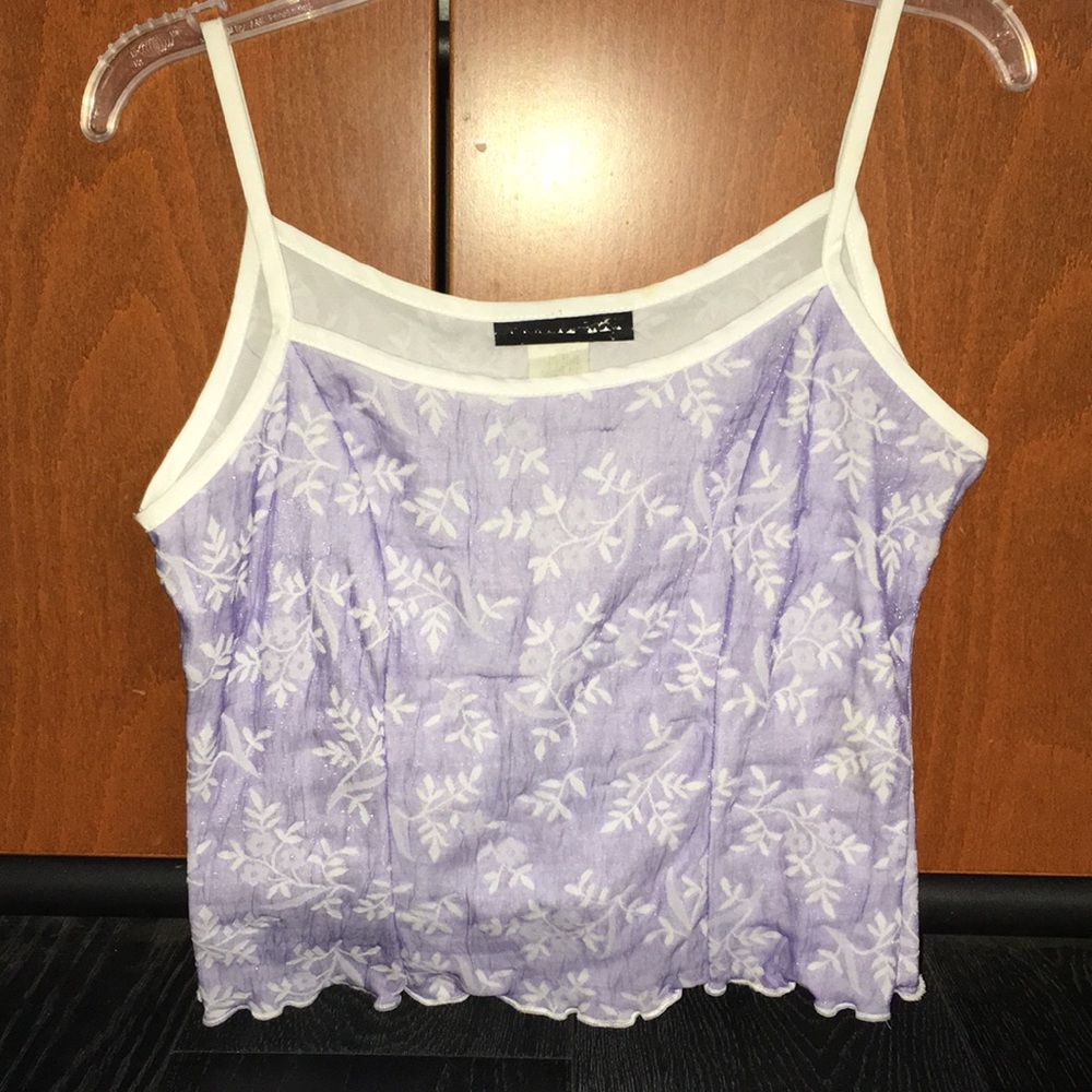 Purple floral top